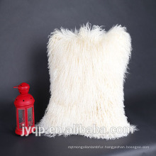 2018 Wholesale Mongolian Lamb Fur Wool Cushion Cover